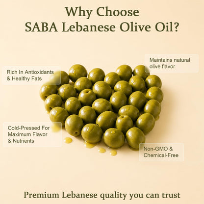 Mont des Oliviers Lebanese Extra Virgin Olive Oil – 500ML Glass