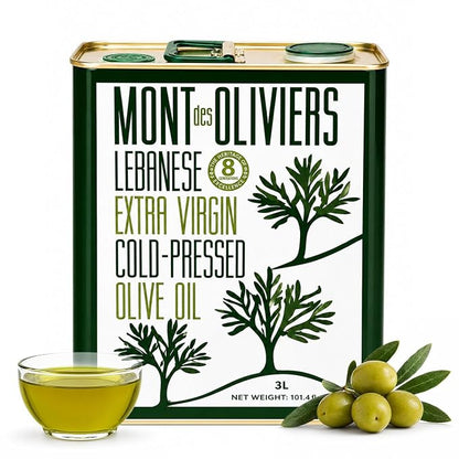 Mont des Oliviers Lebanese Extra Virgin Olive Oil – 3L Tin