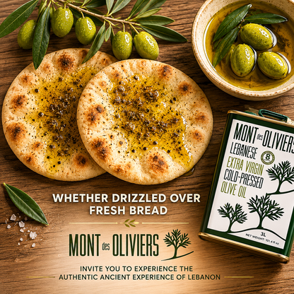 Mont des Oliviers Lebanese Extra Virgin Olive Oil – 3L Tin