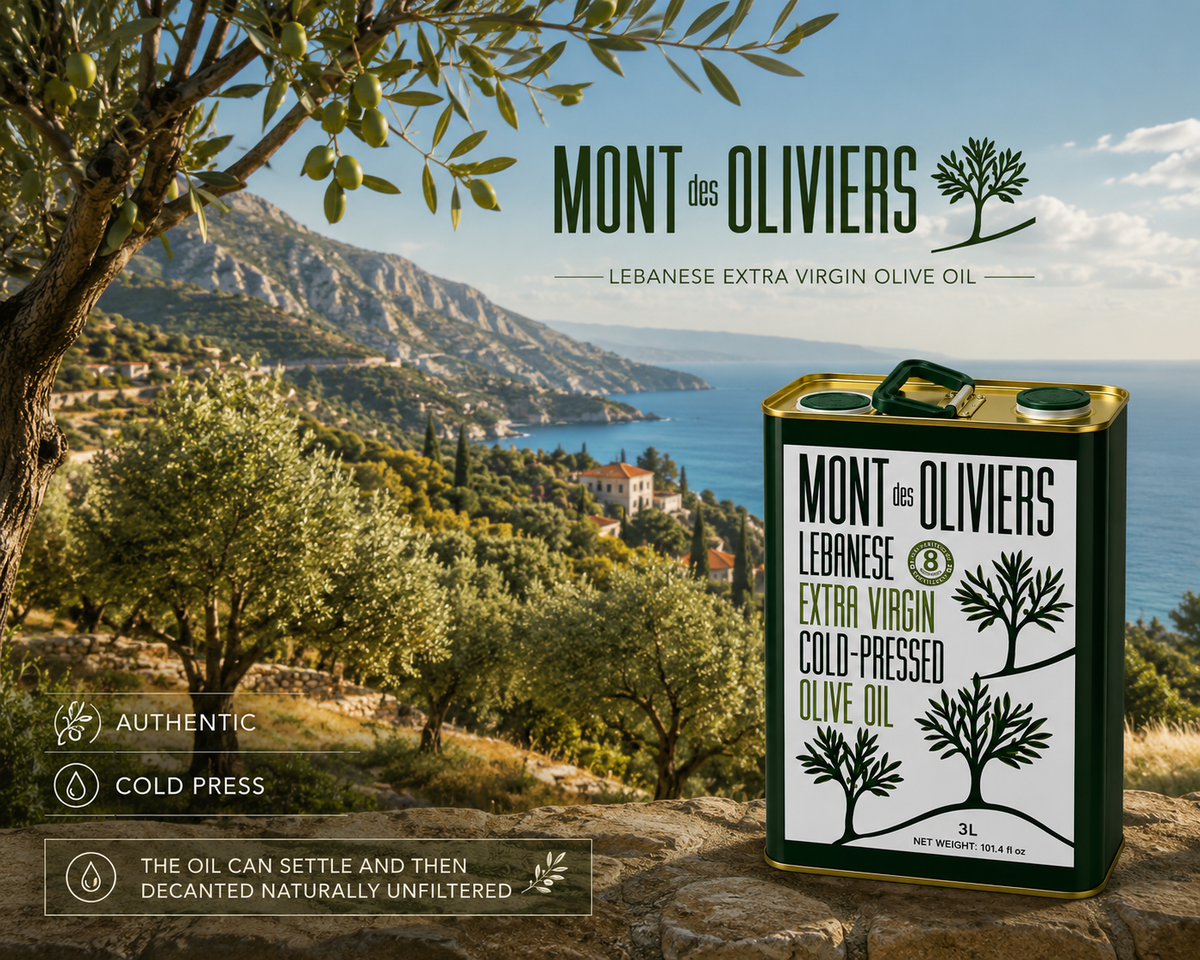 Mont des Oliviers Lebanese Extra Virgin Olive Oil – 3L Tin