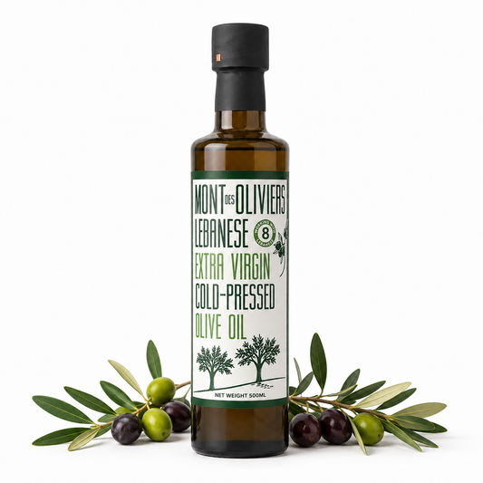 Mont des Oliviers Lebanese Extra Virgin Olive Oil – 500ML Glass